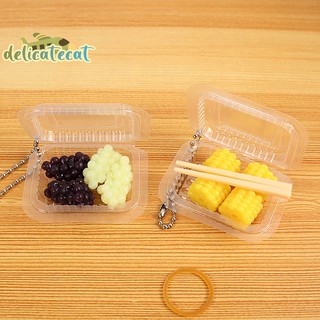 1 / 12 nhà búp bê mini hộp trái cây dùng một lần với đũa nhà búp bê mô phỏng thực phẩm mô hình nhà búp bê phụ kiện