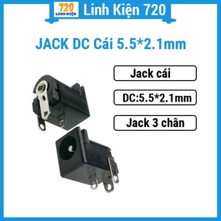 Linh kiện jack cắm dc cái 5.5*2.1mm