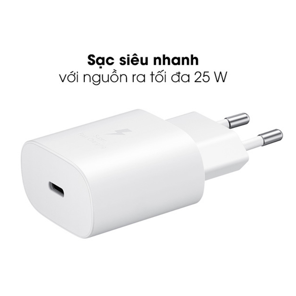 Bộ sạc Nhanh Samsung 25w kèm dây sạc Samsung Type C to Type C Avax Bảo hành lỗi 1 đổi 1 trong 30 ngày