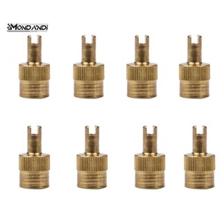 MONDANDI Bộ 8 Nắp Van Lốp Xe Hơi Chống Bụi Bằng Đồng 8V1 Ốp