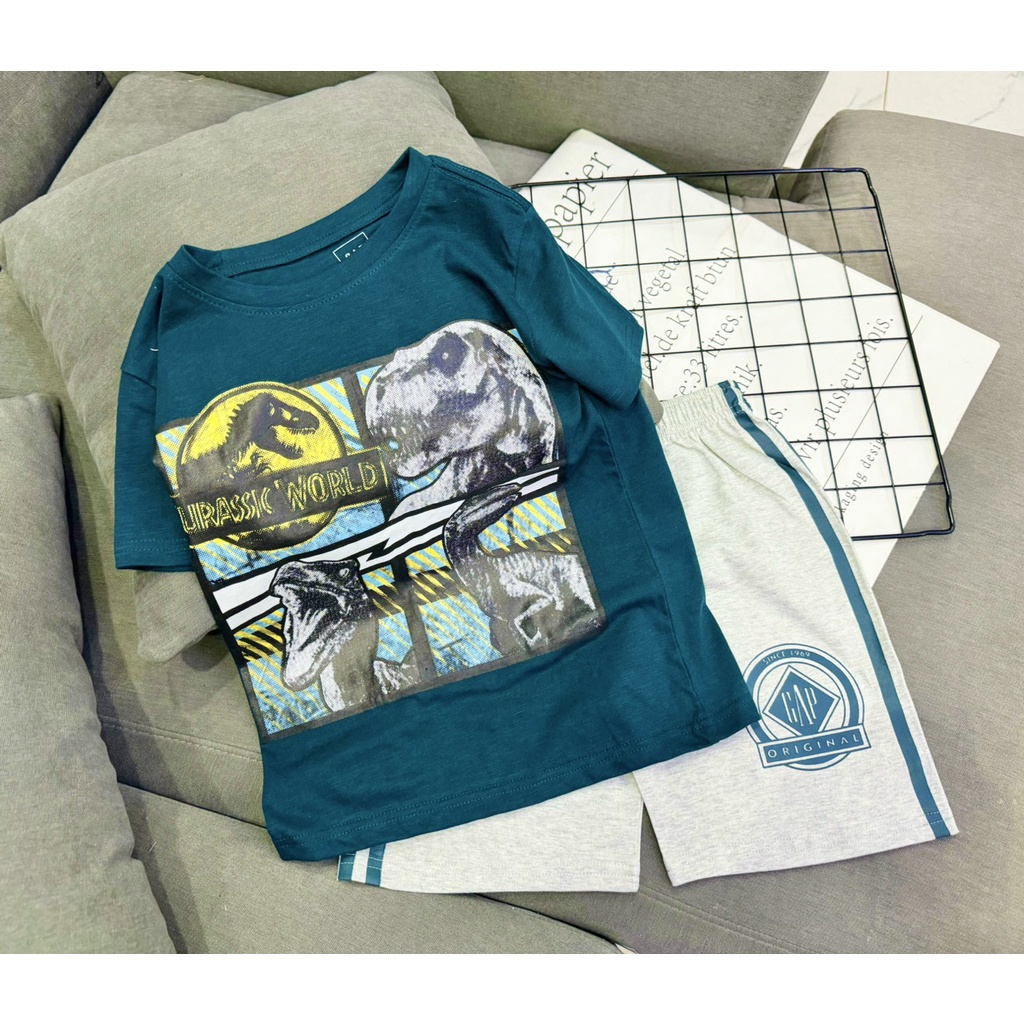 12 đến 40kg Sale sả hàng Bộ quần áo bé trai  size đại thun cotton VNXK Jennie kids J490