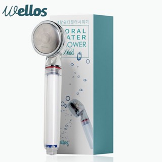  Wellos Korea Shower Head Water Filter Cartridge Purifier Set High Pressure 