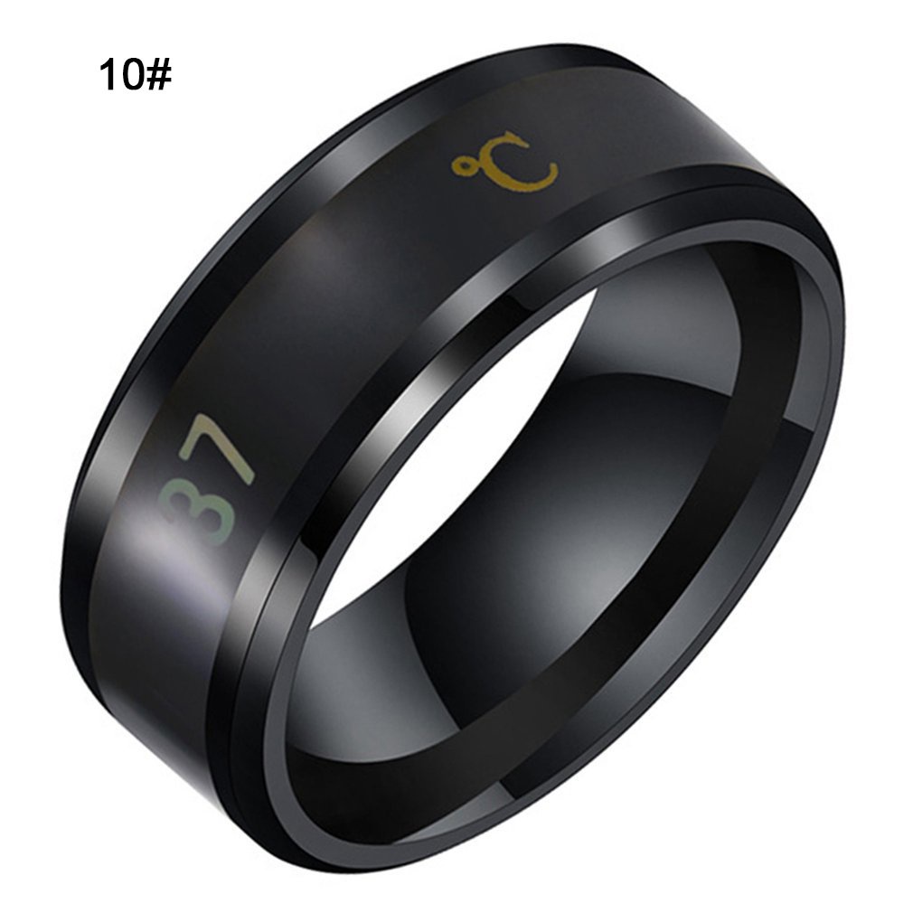 ♛EASY♛Temperature Ring Titanium Steel Intelligent Temperature Sensitive Rings