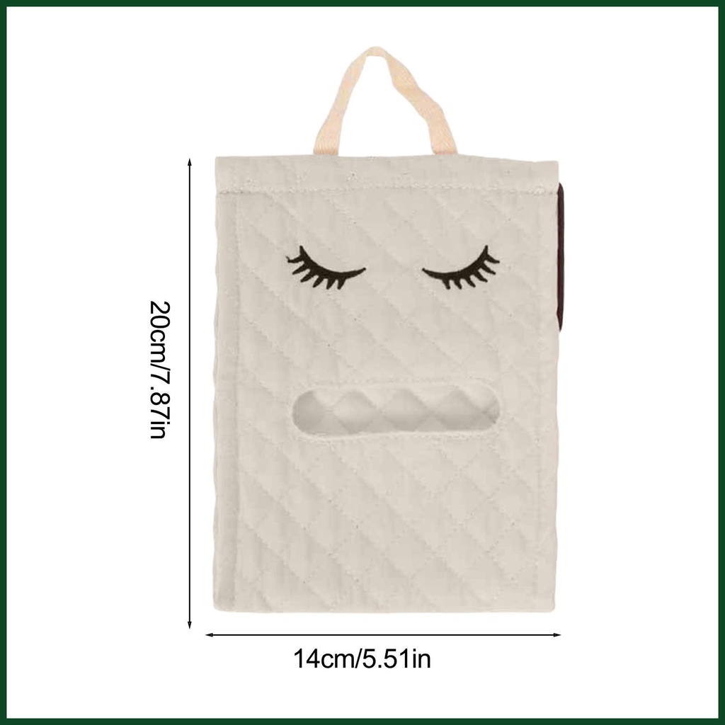 Hộp Đựng Cuộn Giấy Vệ Sinh Bằng cotton Hình Lông Mi Dễ Thương