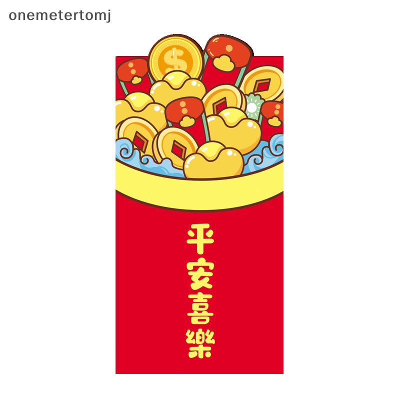 Onemetertomj Set 6 Bao Lì Xì Năm Mới 2024 Hình Rồng Đỏ May Mắn Phong Cách Trung Hoa