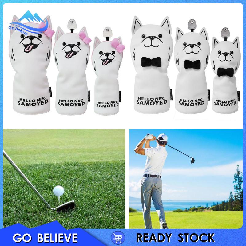 Vỏ Bọc Đầu Gậy Đánh golf Bằng Da pu Lót Lông Cừu Cổ Dài Chống Mòn