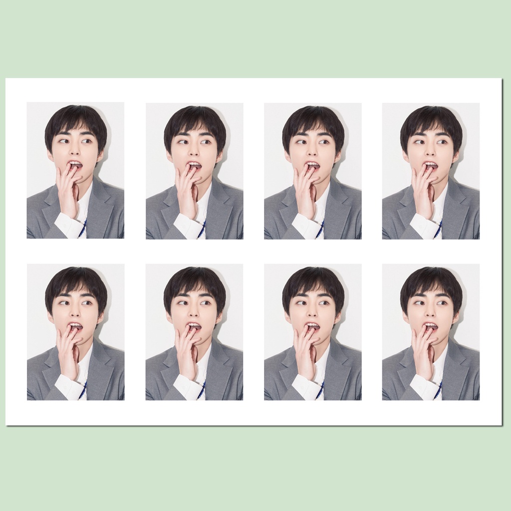 Lịch 2024 Một inch In Hình Chân Dung Nhóm Nhạc kpop exo 2024