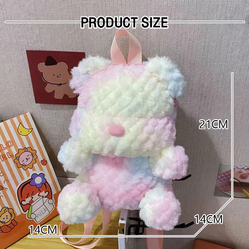 MOUSOON Túi Đeo Chéo Hình Gấu Hoạt Hình Nhiều Màu Sắc Dễ Thương