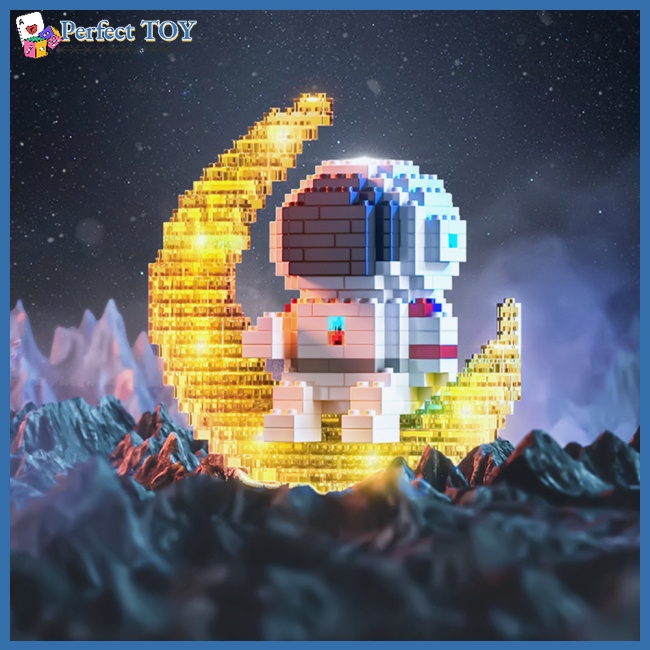 Đồ Chơi Khối Lắp Ráp Phi Hành Gia Nhỏ Sf