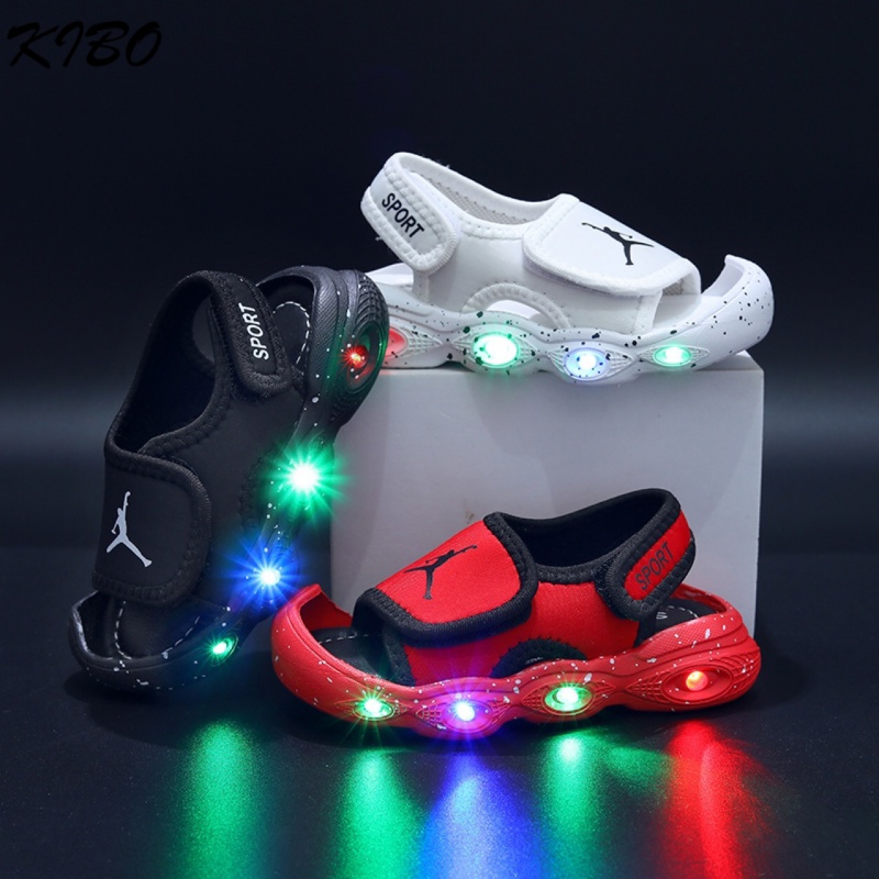 Giày Sandal Có Đèn led Dạ Quang Thời Trang Mùa Hè Phong Cách Mới Dành Cho Bé 1-6 Tuổi