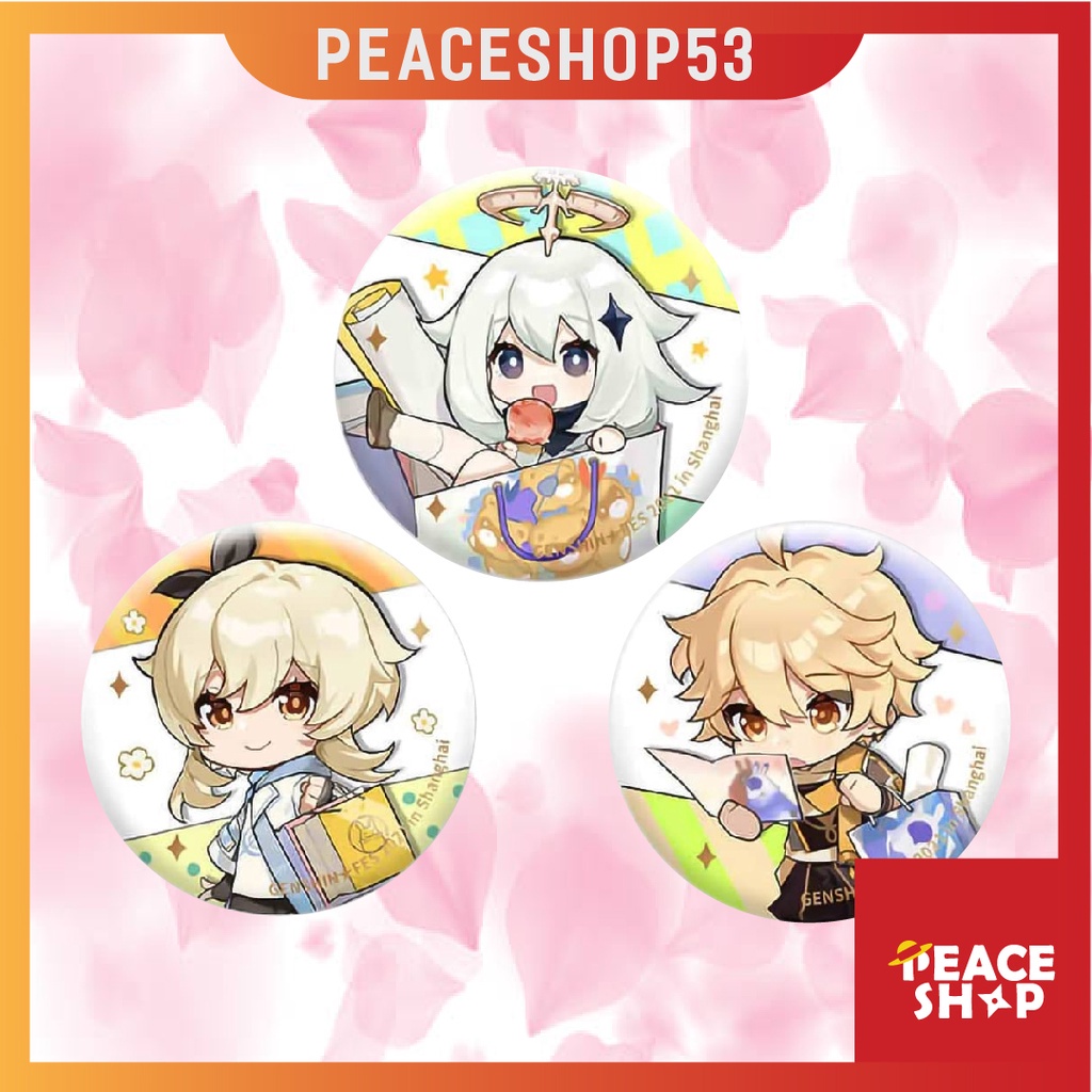 Huy hiệu Genshin Impact Lấp Lánh Huy Hiệu Game Genshin Impact Phụ Kiện Anime Manga Ver 7 HH11