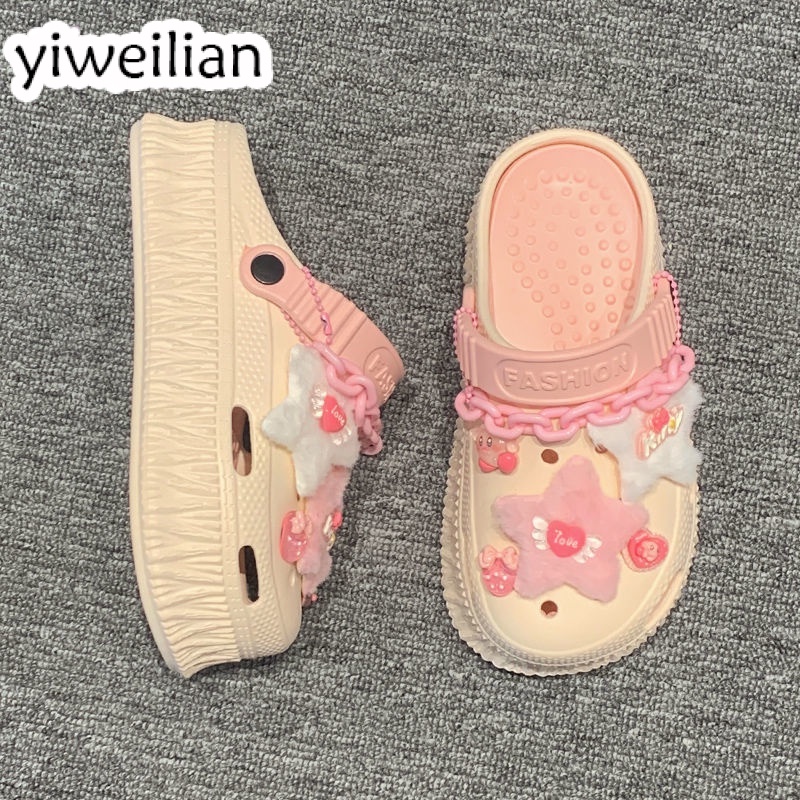 YIWEILIAN dép cross chống trơn trượt thời trang đi chơi cá tính dành cho nữ 41Z231009 FBT2392W6U