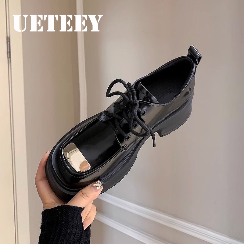 UETEEY  giày búp bê Mary Jane Lolita Đế da mềm đế êm thời trang Nhẹ nhàng Tự nhiên Đáng yêu Lịch sự Thoải mái FLF23C092S 50Z231211