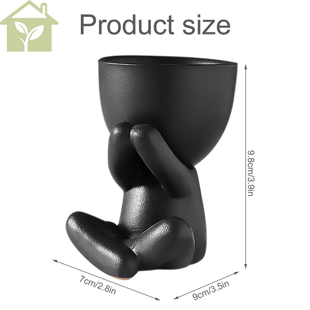 Chậu Gốm Trồng Cây Xương Rồng Hình Người Sáng Tạo Abc6493