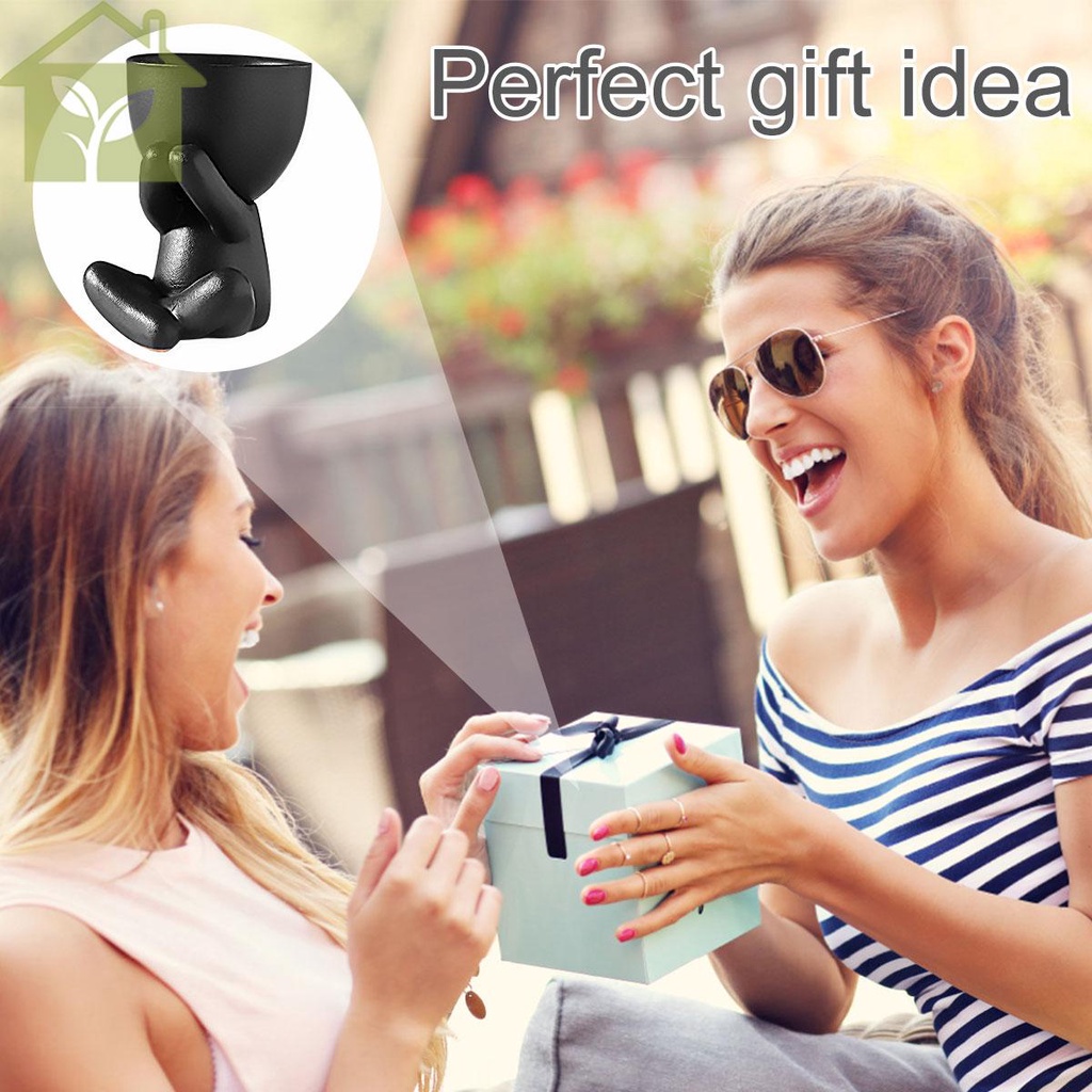 Chậu Gốm Trồng Cây Xương Rồng Hình Người Sáng Tạo Abc6493