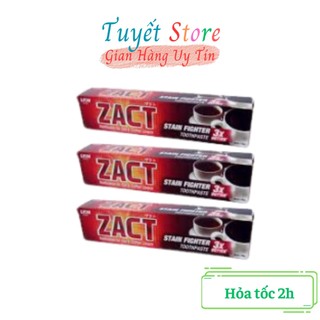 Kem đánh răng tẩy trắng răng Zact Stain Fighter Toothpaste 3X 190g