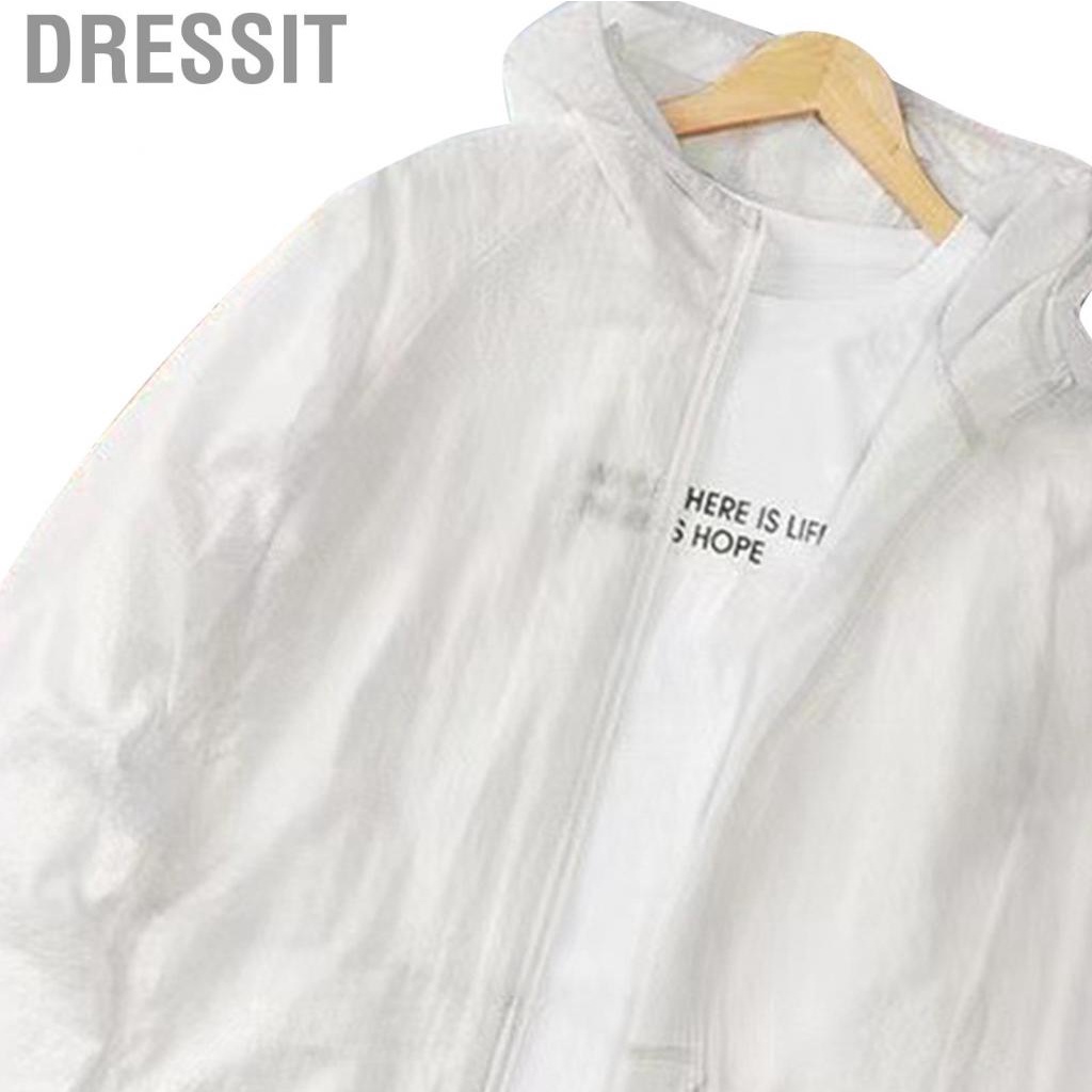 Dressit Men Sun Protection Jacket  Soft and Comfortable Sunproof Clothing Breathable Lightweight Polyester Fiber for Hiking