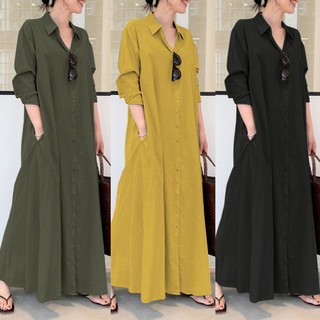 Plus Đầm Dài Vải Lanh cotton Họa Tiết 3D Thời Trang Cho Nữ 100kg