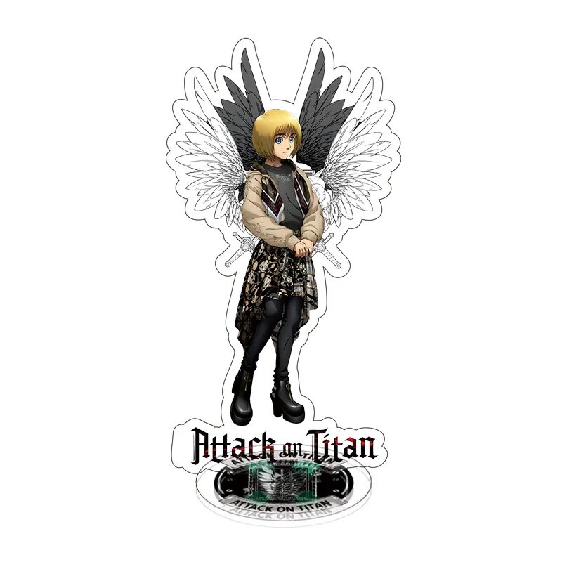 Mô hình Standee Anime Attack on Titan Acrylic Shingeki No Kyojin Levi Ackermam Phụ kiện trang trí để bàn góc học tập
