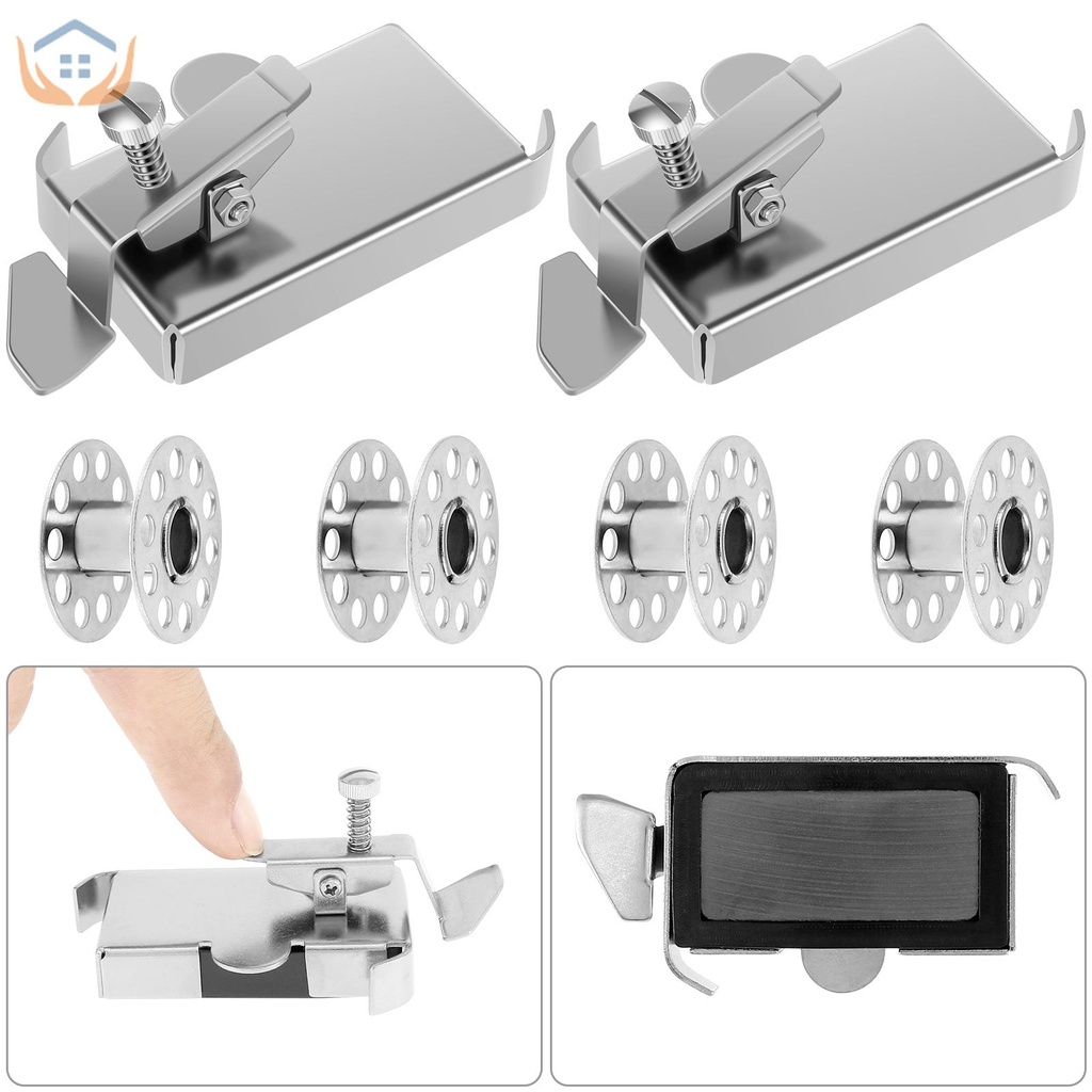 2 Nam Châm Hướng Dẫn Đường Chỉ Bằng Thép Không Gỉ Với 4 Lõi bobbin Đa Chức Năng Dùng Cho Máy May shoptkc2844