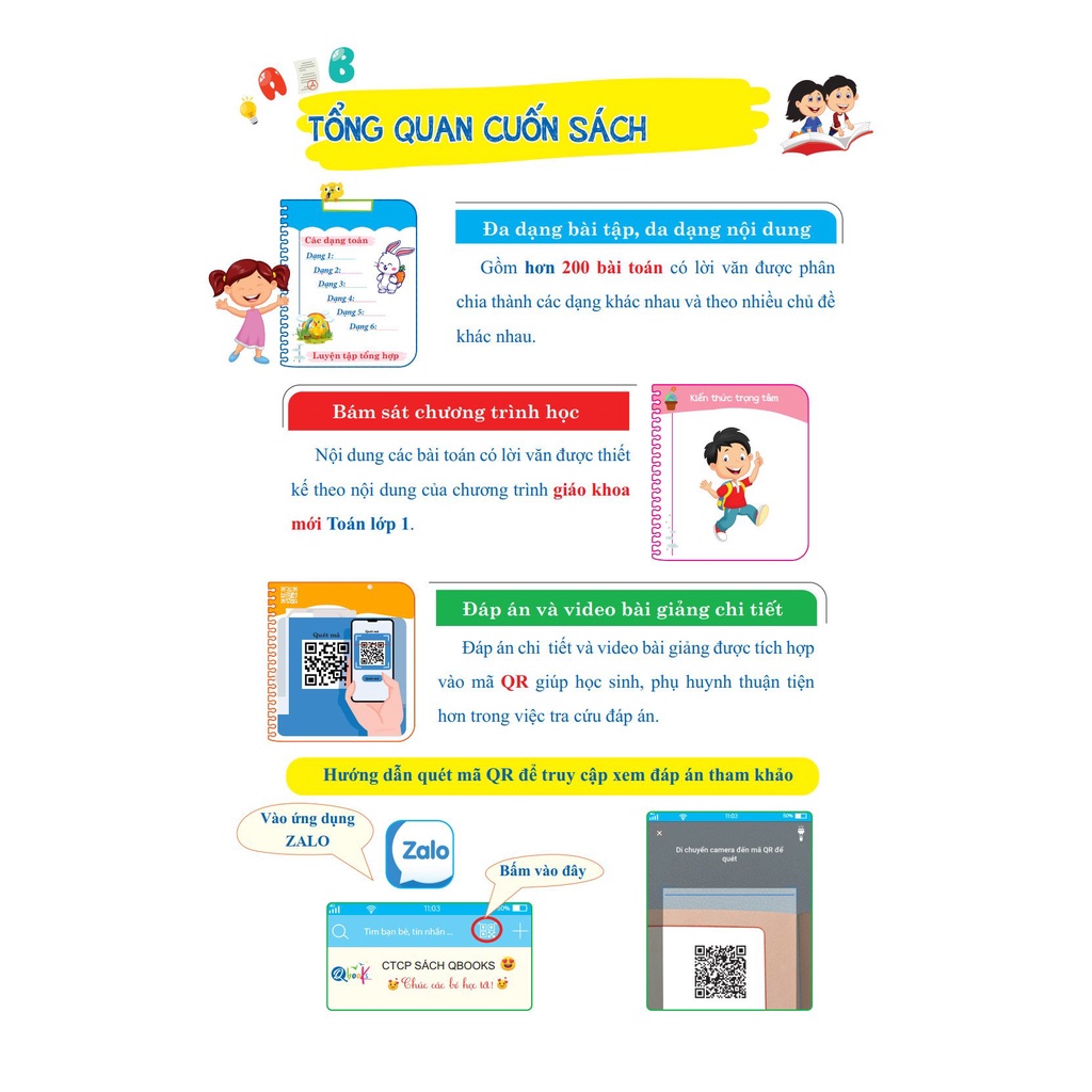 Sách Giải Toán Có Lời Văn Lớp 1 - Chương Trình Mới  - Bản Quyền