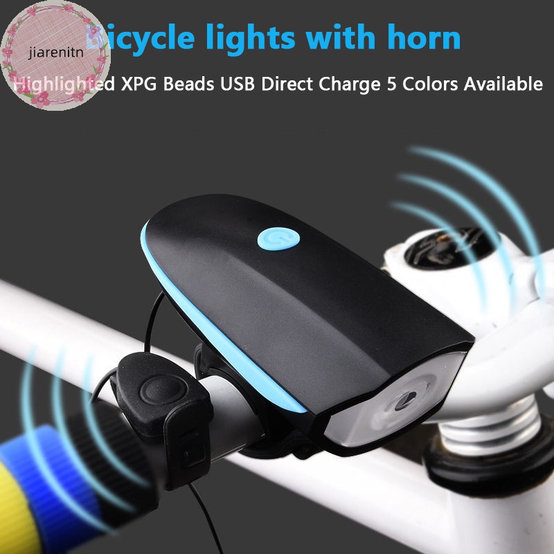Đèn Pha Xe Đạp Có Còi Sạc Usb Tiện Dụng