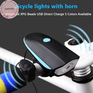 Đèn pha xe đạp có còi sạc usb tiện dụng