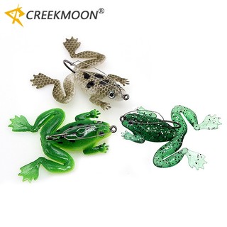 Mồi câu cá giả hình con ếch bằng silicone 4.5g / 6cm