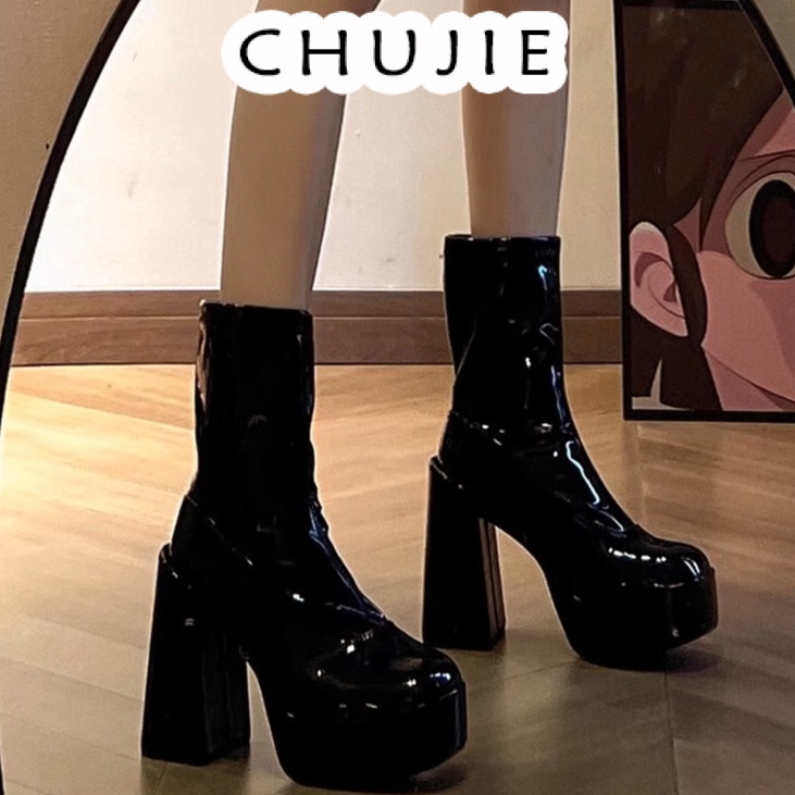 CHUJIE giày nữ boot nữ bột Thời trang trăm mốt Phối hợp dễ dàng Màu sắc đa dạng Thoải mái Tự tin FSX23A0O0D 42Z231020