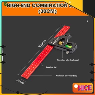 Thước đo góc vuông bằng hợp kim al 45 độ° 90° thước đo góc hai mặt chuyên dụng cho làm gỗ