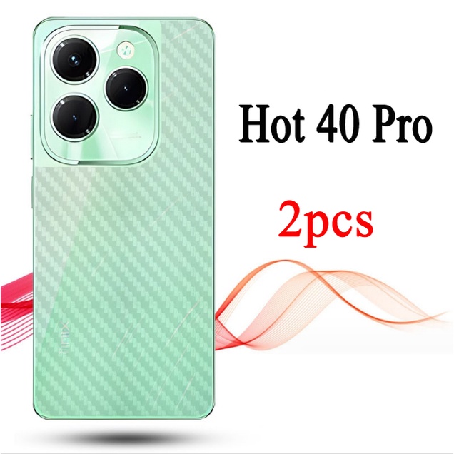 Phim Dán Sợi Carbon Bảo Vệ Mặt Sau Cho infinix Hot 40 40i 30 30i 30 play 40 Pro