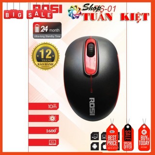 Chuột Wireless Không dây Rosi RS-01 Cam Kết Hàng Chuẩn Chính Hãng