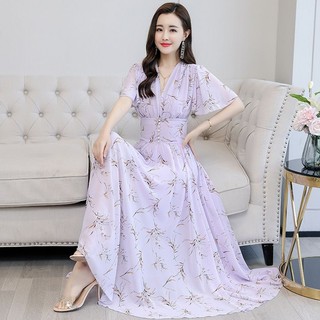 Đầm Dáng Dài Lưng Cao Phong Cách Thời Trang Phương Tây Thời Trang Mùa Hè Hàng Mới 2023