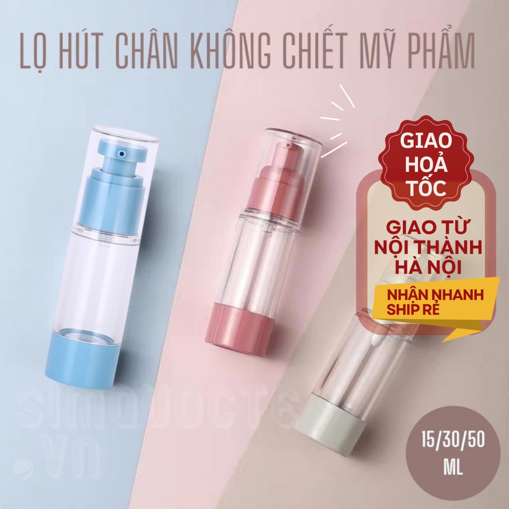 Lọ chiết mỹ phẩm dầu gội sữa rửa mặt hút chân không phong cách bắc âu CCC02