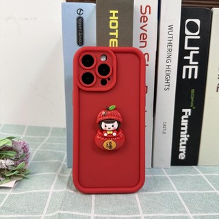 Ốp Điện Thoại Họa Tiết Cô Gái Đội Nón Đỏ Dễ Thương Cho IPhone 11 12 Pro Max X XR XS Max SE 7 Plus 8 Plus 13 Pro Max 14 15 Pro Max