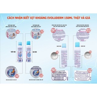 Xịt khoáng Evoluderm Atomiseur Eau Pure 400ml