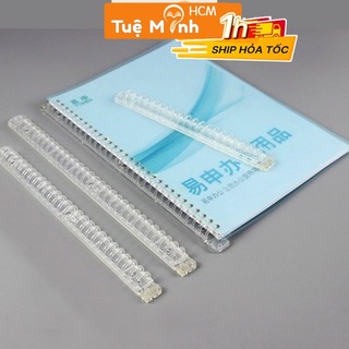 Thanh còng nhựa đóng gáy B5 26 lỗ P13 kẹp tài liệu làm binder sổ còng refill