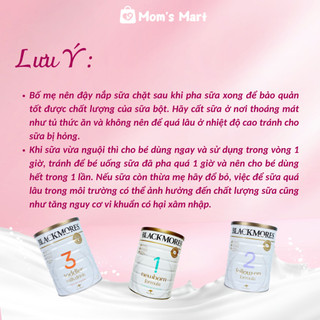 Sữa Blackmore Úc số 1,2,3 lon 900g
