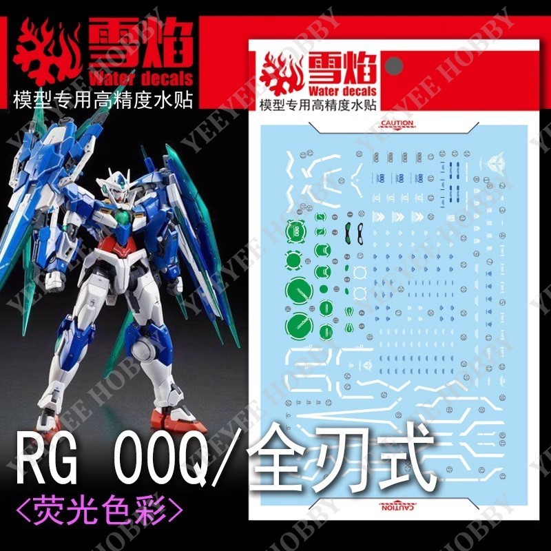DECAL MÔ HÌNH XUEYAN XY - RG-20 - DECAL NƯỚC HUỲNH QUANG CHO MÔ HÌNH 1/144 RG GNT-0000 00 QANT FULL 