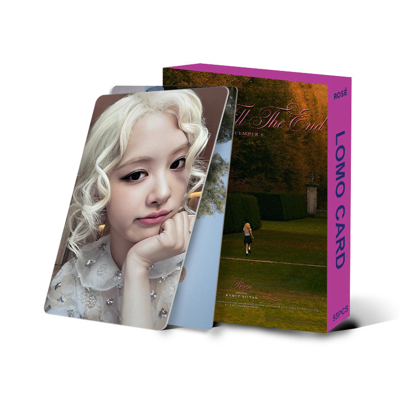 55pcs BP Rose SOLO Hank Lomo Cards GIRLS Album ROSÉ 2024 season's greetings 7th Anniversary BORN Wor
