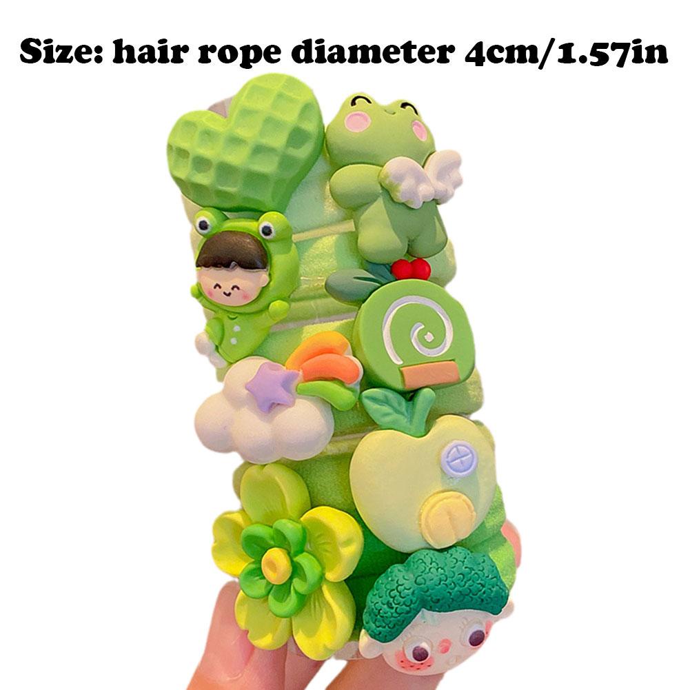 SANRIO Kuromi Dây Buộc Tóc Bằng Cao Su Nhiều Màu Sắc u0b4 Dành Cho Trẻ Em