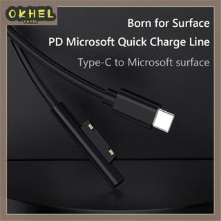 Dây Cáp Sạc Nhanh usb c pd Cho microsoft surface pro 7 6 5 4