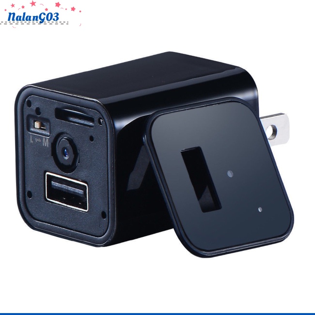 Máy Quay An Ninh mini hd 1080p Gắn Tường Có Cổng Sạc usb
