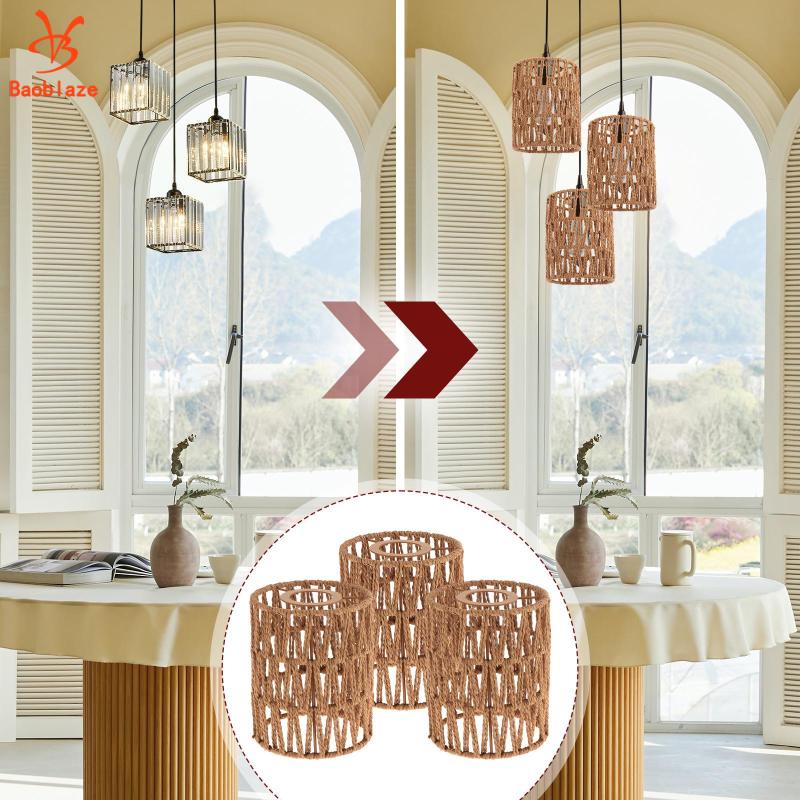 Baoblaze Chụp Đèn Chùm Bóng Phong Cách boho Cho Quán Cà Phê