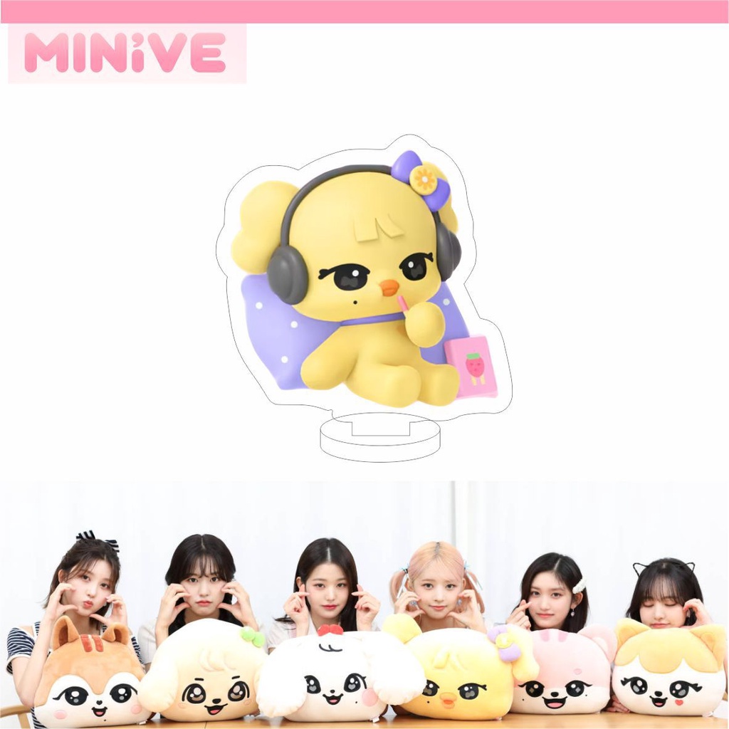 Phụ Kiện Trang Trí Để Bàn Bằng acrylic Hai Mặt Hình Hoạt Hình kpop