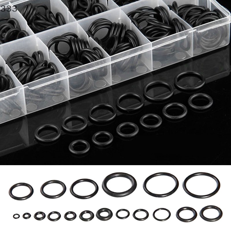 Set 225 Vòng Đệm Chữ o Bằng Cao Su Màu Đen laiqianfa333}