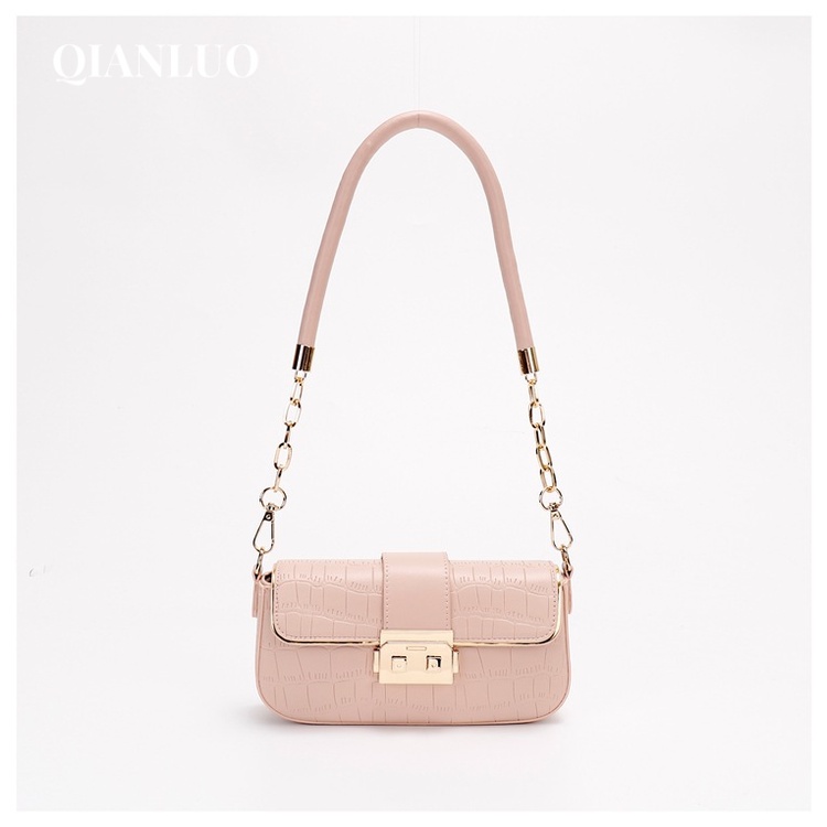 QIANLUO túi xách nữ túi đeo chéo kẹp nách đeo vai 2023NEW GDJ06S 36Z230904