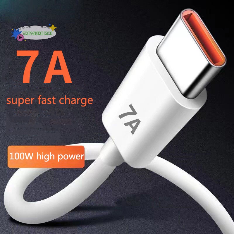 Cáp Sạc usb type c 7a 100w Siêu Nhanh Cho huawei mate40pro nova9