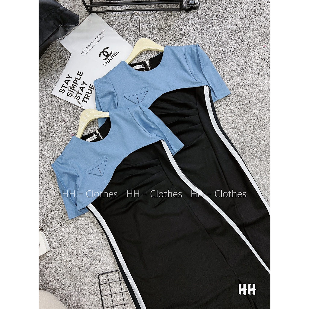 Váy thiết kế phối bò sẻ tà  xuất sắcCCC