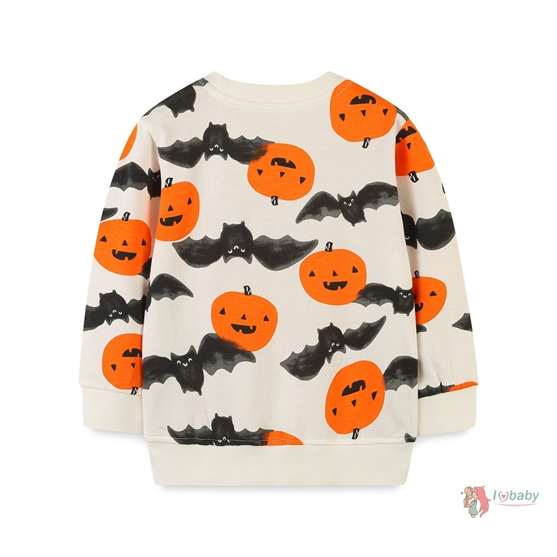 Áo sweater Tay Dài Hoạ Tiết halloween Cho Bé